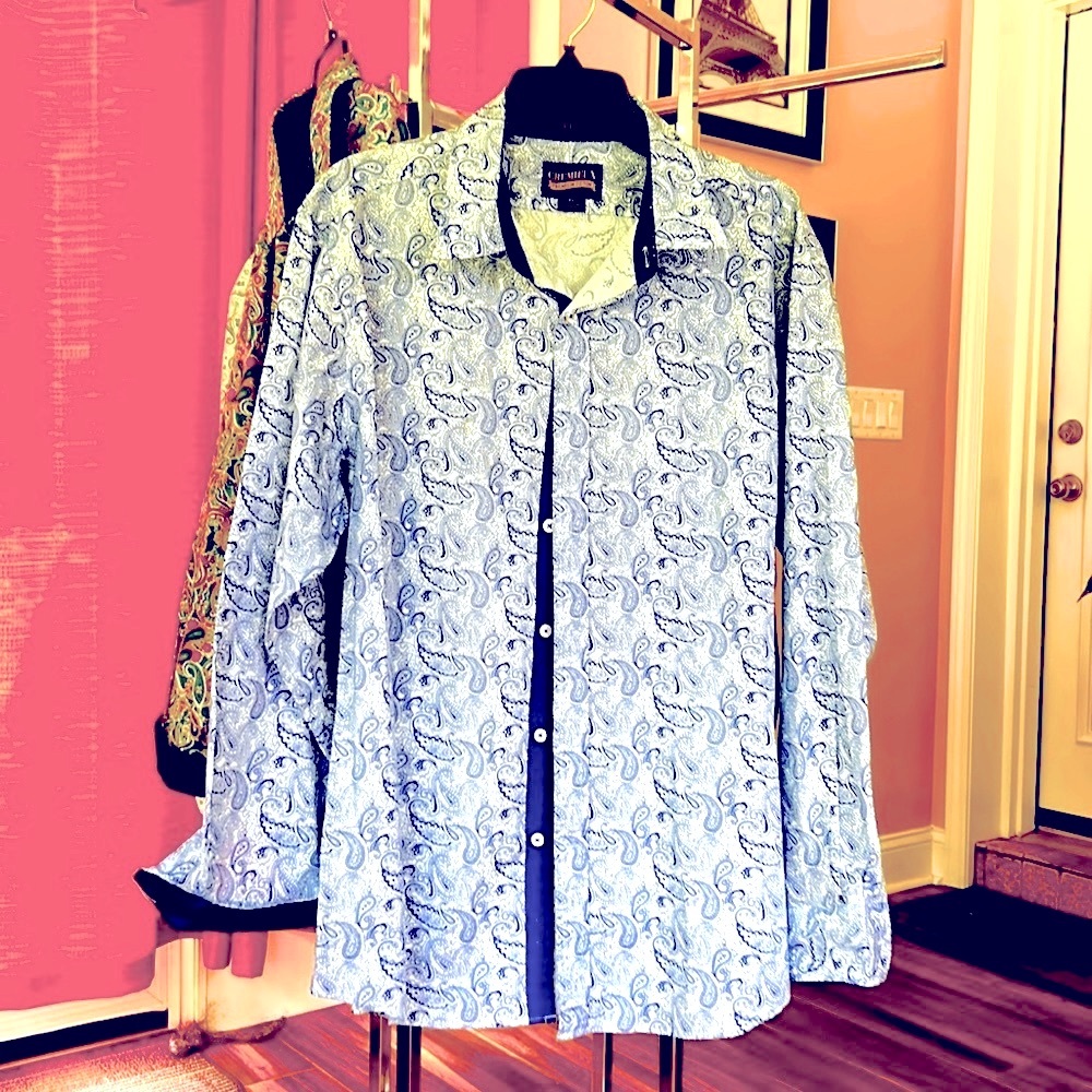 3 Men’s X-Large Cremieux Paisley Shirts, Gently Worn, New Condition - Picture 2 of 3